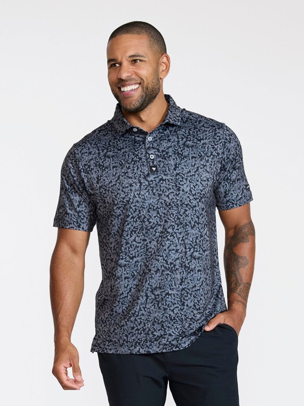 NEW Mens Bad Birdie Salt Shaker Black Performance Polo Choose Sz